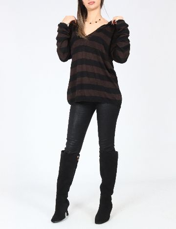 Hanorac Zara, negru/maro