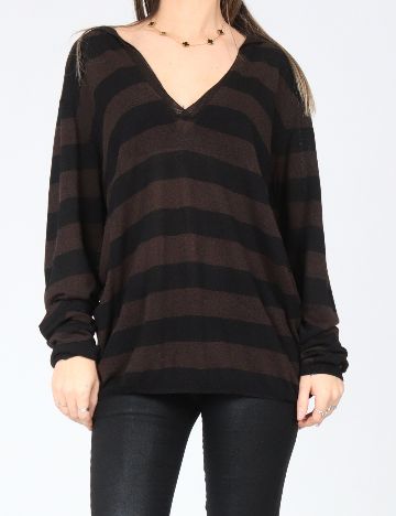 Hanorac Zara, negru/maro