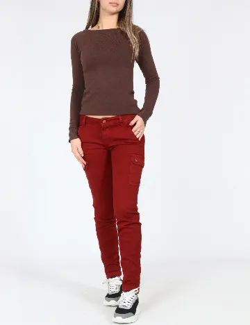 Blugi Zara, rosu Rosu