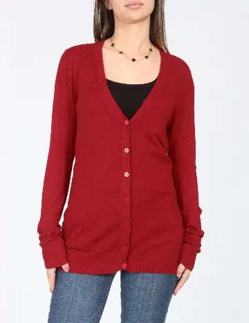 Cardigan Zara, rosu