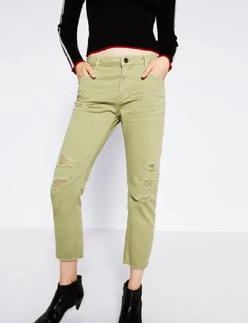 Blugi Zara, verde Verde