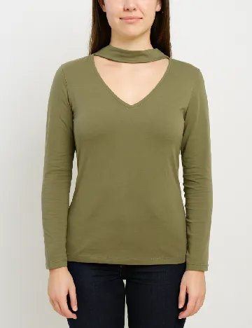 Bluza Pull&Bear, verde Verde