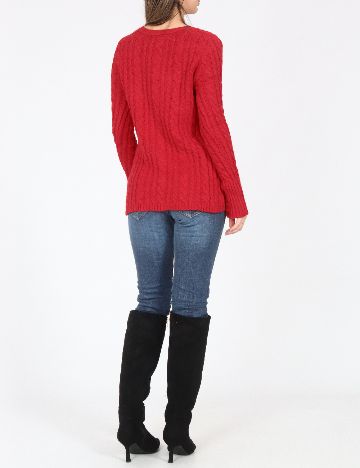 Cardigan Zara, rosu