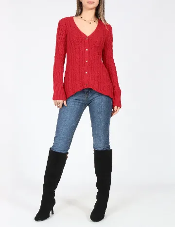 Cardigan Zara, rosu Rosu