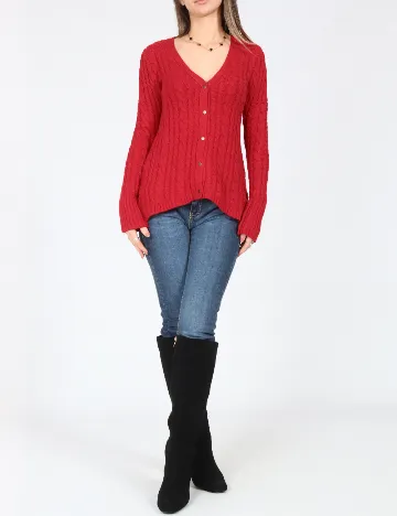 Cardigan Zara, rosu Rosu