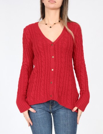 Cardigan Zara, rosu