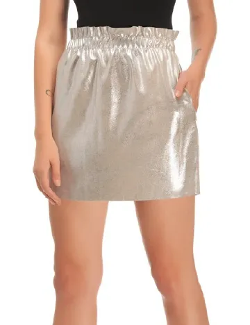 Fusta Zara, argintiu