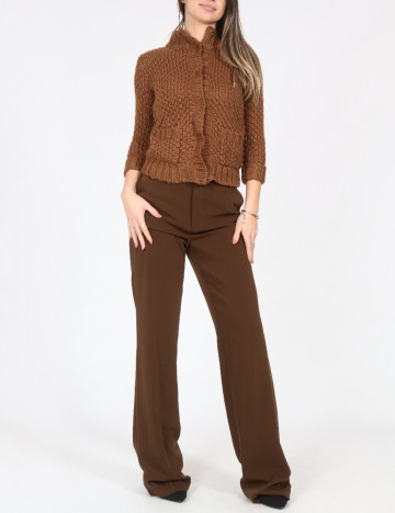 Pantaloni Zara, maro