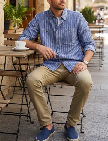 Camasa Bershka, albastru Albastru