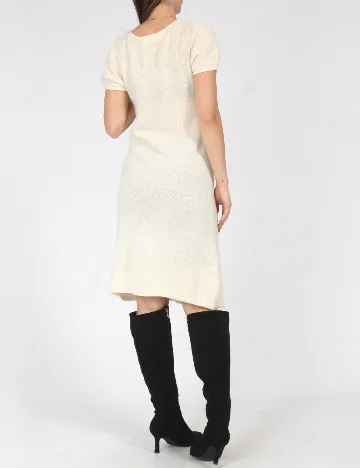 Rochie medie Zara, ecru