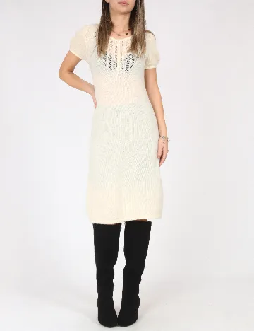 Rochie medie Zara, ecru