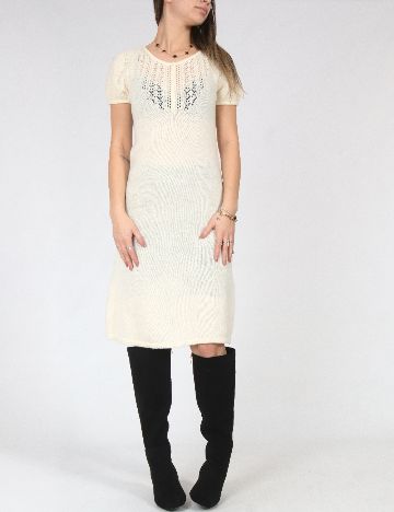 Rochie medie Zara, ecru