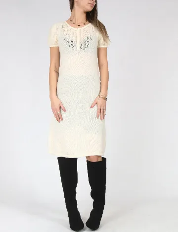 Rochie medie Zara, ecru