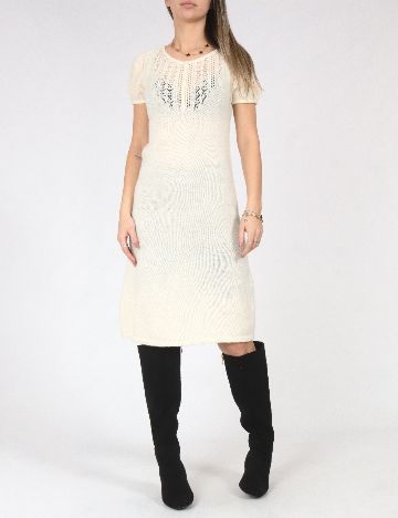 Rochie medie Zara, ecru