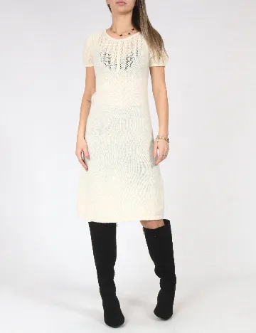 Rochie medie Zara, ecru