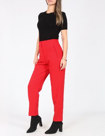 Pantaloni Zara, rosu