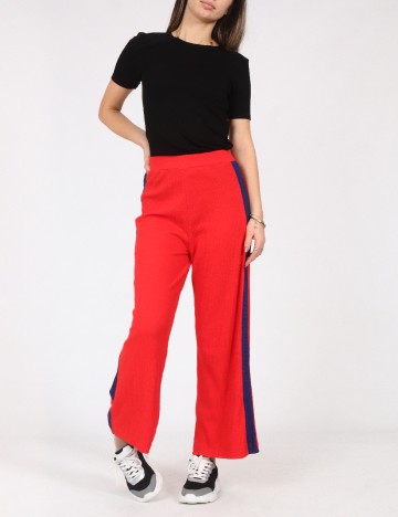 Pantaloni Pull&Bear, rosu