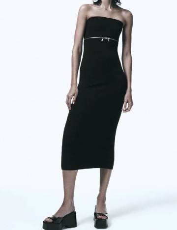 Rochie medie Zara, negru