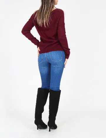 Cardigan Zara, visiniu Rosu