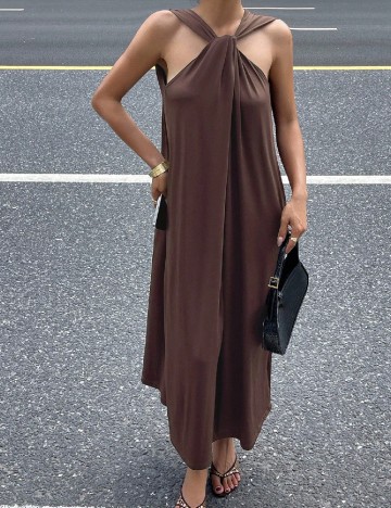 Rochie lunga SHEIN, maro