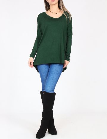 Bluza Oversize Zara, verde