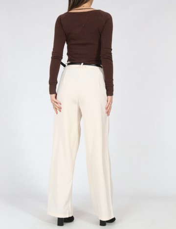 Pantaloni SHEIN, crem