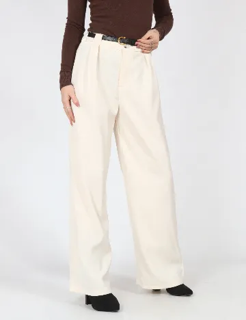 Pantaloni SHEIN, crem
