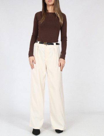 Pantaloni SHEIN, crem
