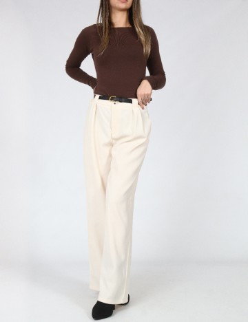 Pantaloni SHEIN, crem