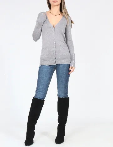 Cardigan Zara, gri Gri