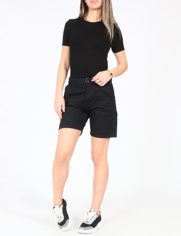 Pantaloni scurti Bershka, negru