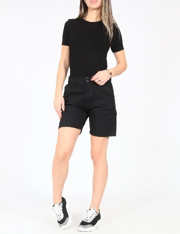 Pantaloni scurti Bershka, negru