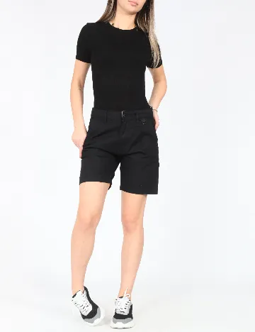 Pantaloni scurti Bershka, negru