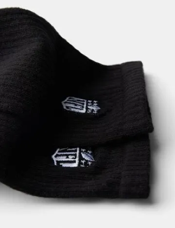 Sosete 2 perechi Zara, alb/negru