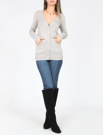 Cardigan Zara, gri Gri