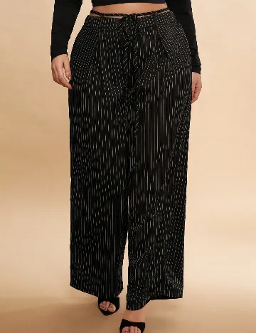 Pantaloni SHEIN CURVE, negru Negru