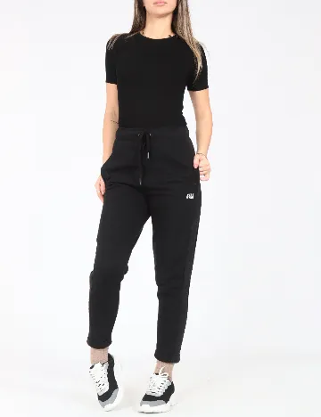 Pantaloni Bershka, negru Negru