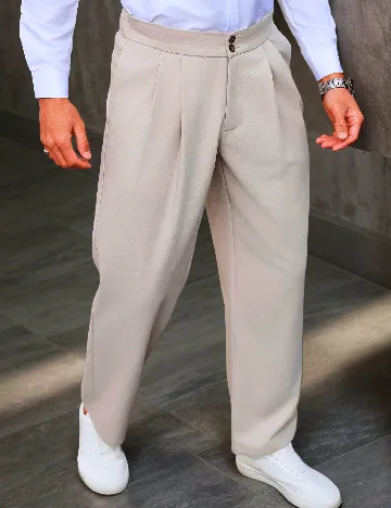 Pantaloni SHEIN, crem Crem