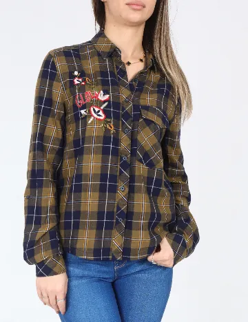 Camasa Bershka, kaki Verde