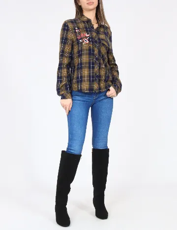 Camasa Bershka, kaki Verde