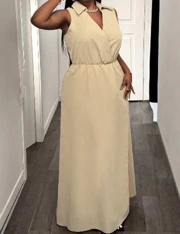 Rochie lunga SHEIN CURVE, crem