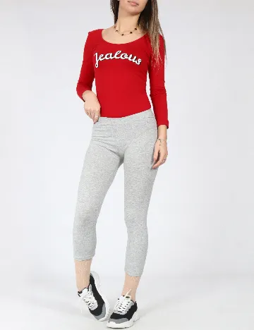 Colanti trei sferturi Pull&Bear, gri