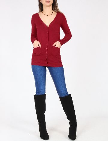Cardigan Zara, rosu