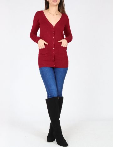 Cardigan Zara, rosu