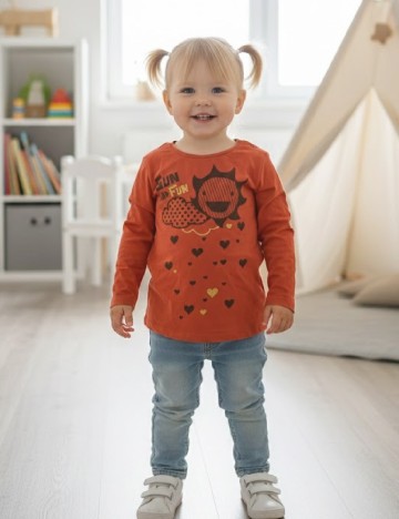 Bluza Zara, portocaliu