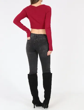 Bolero Bershka, rosu Rosu