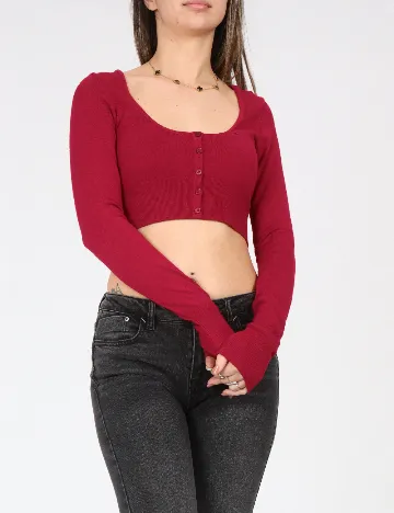 Bolero Bershka, rosu Rosu