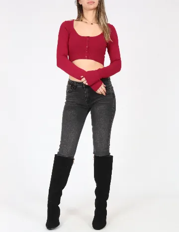 Bolero Bershka, rosu Rosu