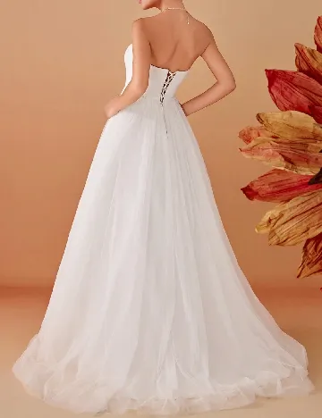 Rochie lunga Ever-Pretty, alb