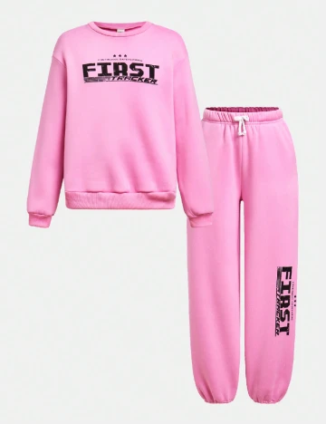 Compleu Shein Kids, roz Roz